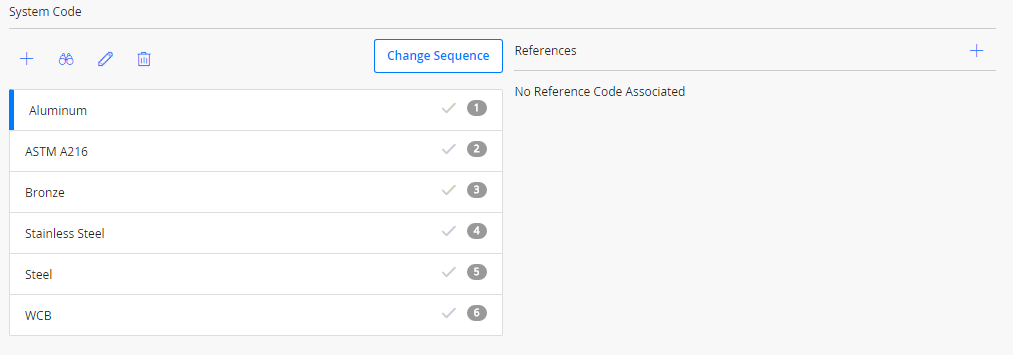 System Code and References subsection